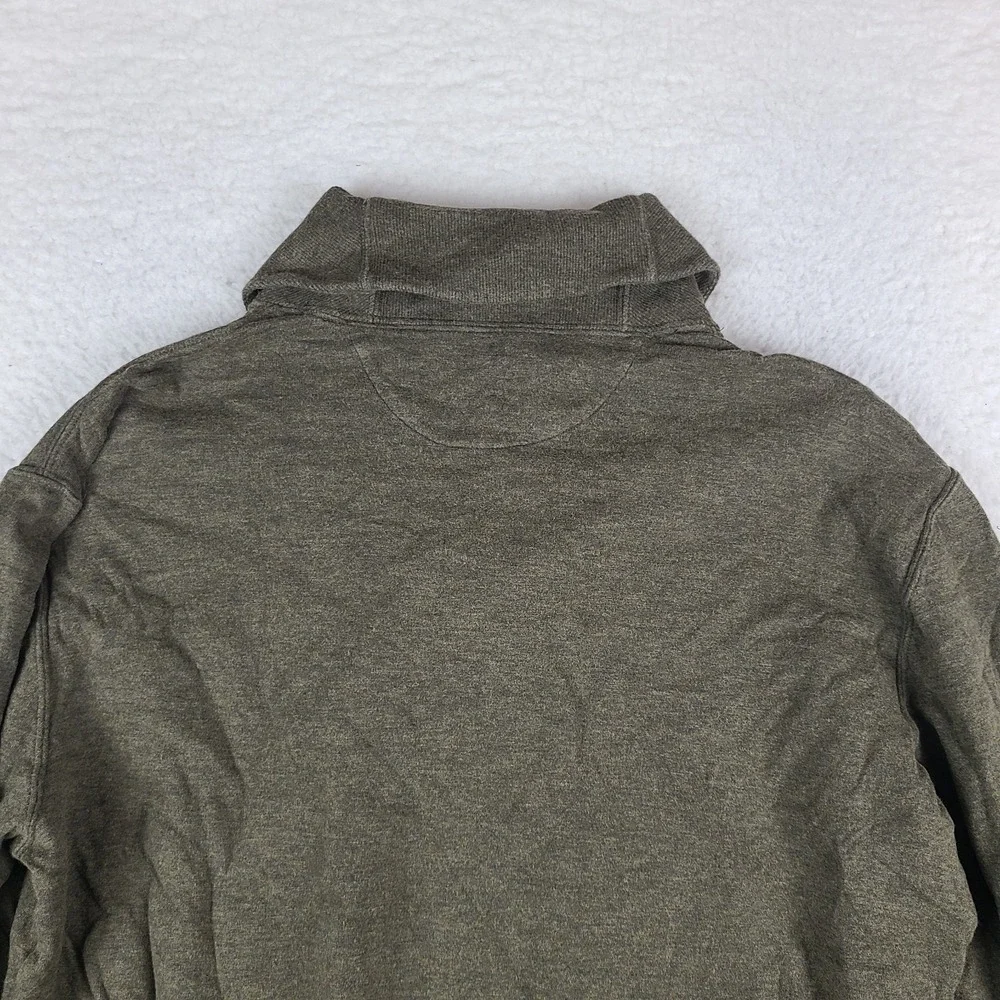 Polo Ralph Lauren Sweater Mens Medium Olive Green Shawl Collar Sweatshirt